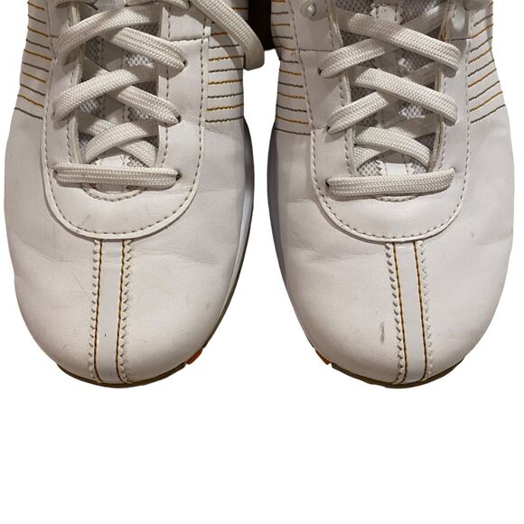 Nike Contact Golf Shoes Women's Sz 6.5 EU 37.5 White Laces Spikes 335938-121 - Picture 5 of 9